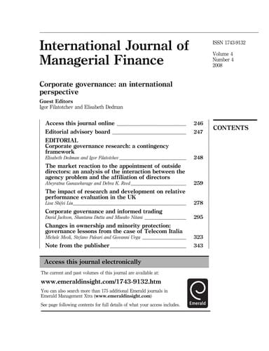 Corporate governance