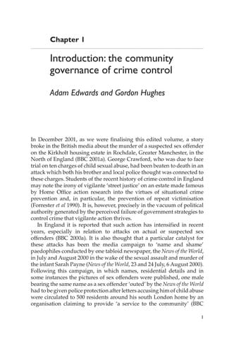 Crime Control and Community