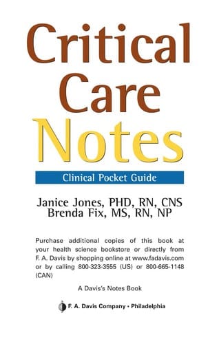 Critical care notes