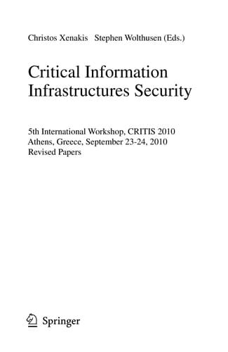 Critical Information Infrastructures Security