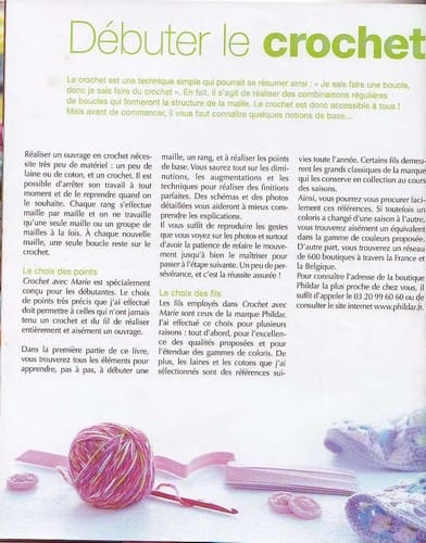 Crochet avec Marie
