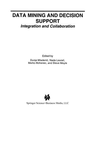 Data mining and decision support