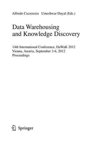 Data Warehousing and Knowledge Discovery