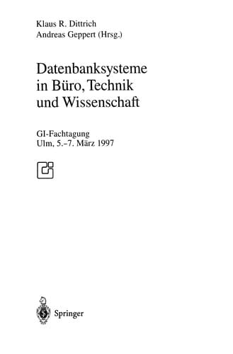 Datenbanksysteme in Büro, Technik und Wissenschaft