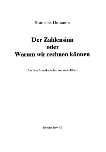 Der Zahlensinn oder Warum wir rechnen können
