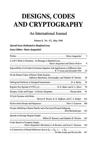 Designs and Finite Geometries