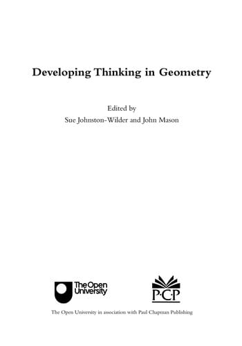 Developing thinking in geometry