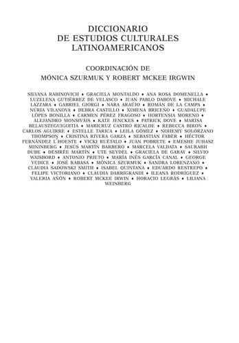 Diccionario de estudios culturales latinoamericanos