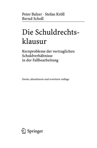 Die Schuldrechtsklausur