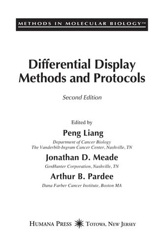 Differential display methods and protocols