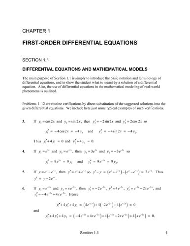 Differential equations & linear algebra