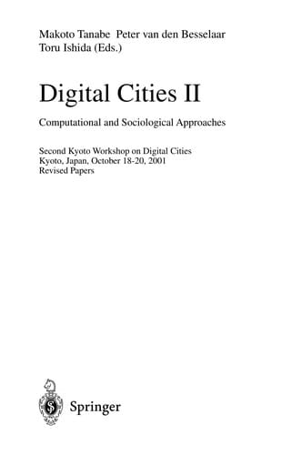 Digital Cities II: Computational and Sociological Approaches