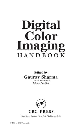Digital color imaging handbook
