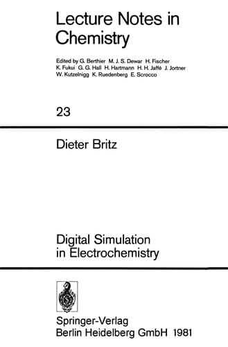 Digital Simulation in Electrochemistry