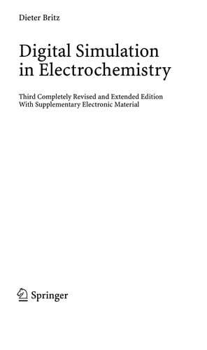 Digital simulation in electrochemistry