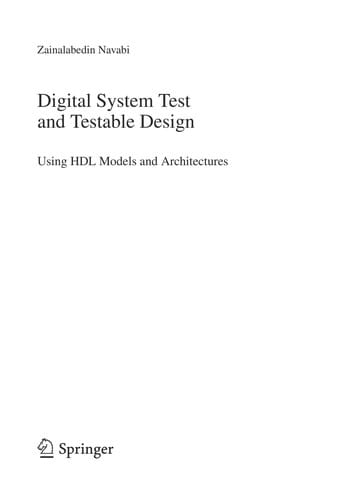 Digital System Test and Testable Design