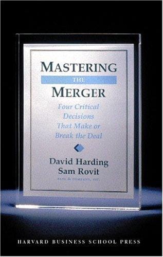 Mastering the merger