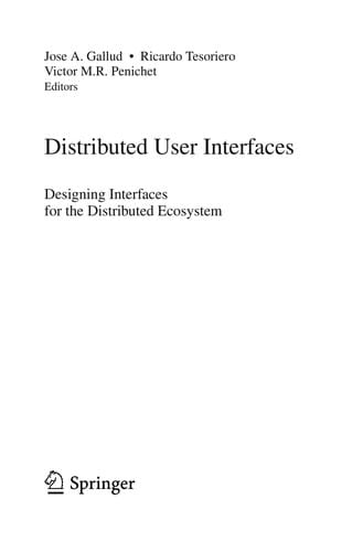 Distributed user interfaces