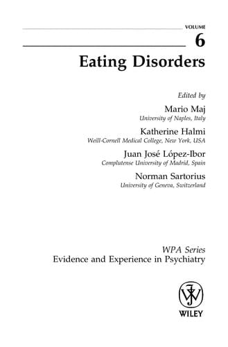 EATING DISORDERS; ED. BY MARIO MAJ