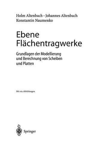 Ebene Flächentragwerke