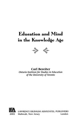 Education and mind in the knowledge age