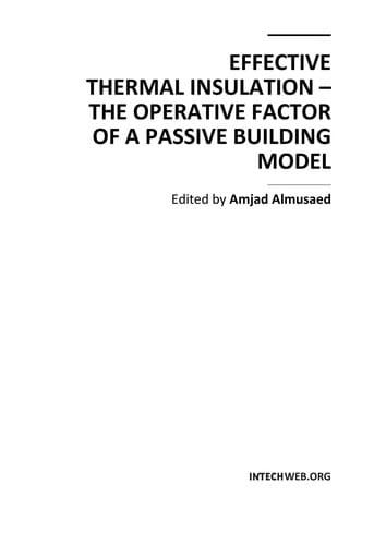 Effective thermal insulation