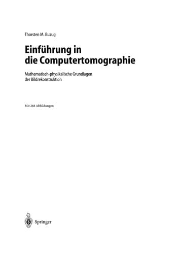 Einführung in die Computertomographie