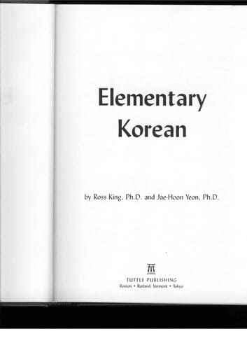 Elementary Korean