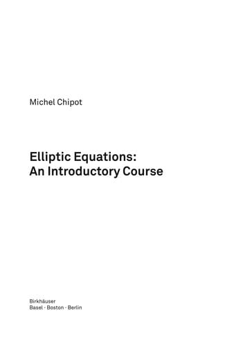 Elliptic Equations: An Introductory Course