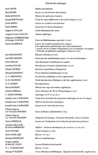 Éléments d'analyse