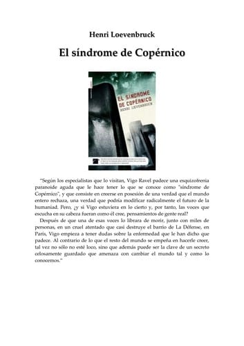 El síndrome de Copérnico