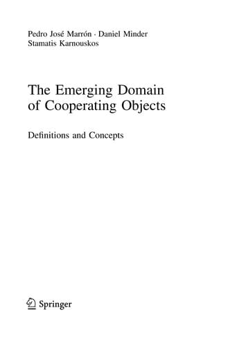 The Emerging Domain of Cooperating Objects