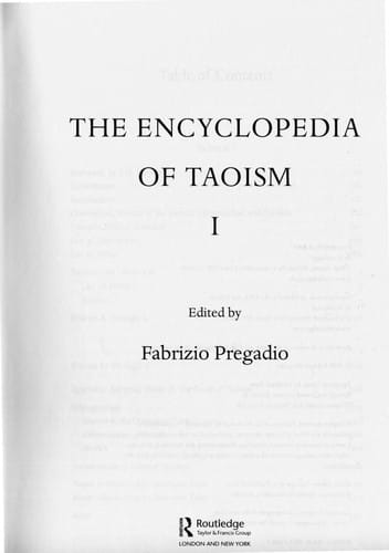 The encyclopedia of Taoism