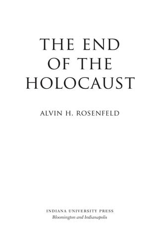 The end of the Holocaust