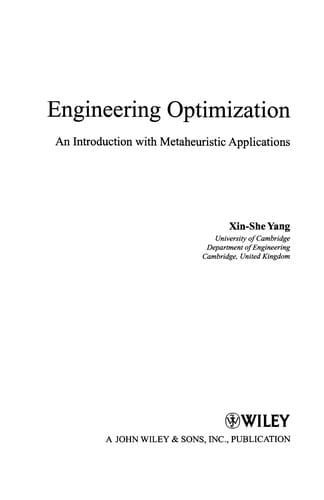 Engineering optimization
