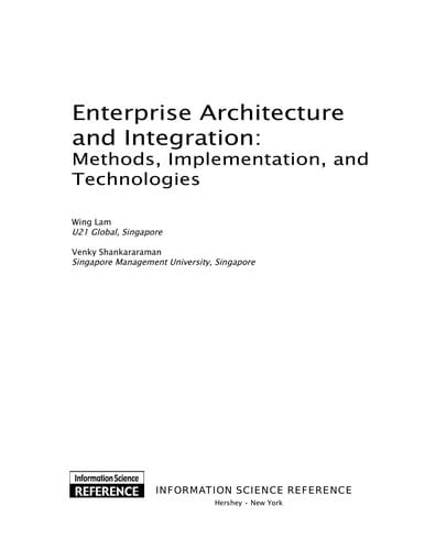 Enterprise architecture and integration