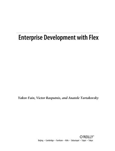 Enterprise development with Flex