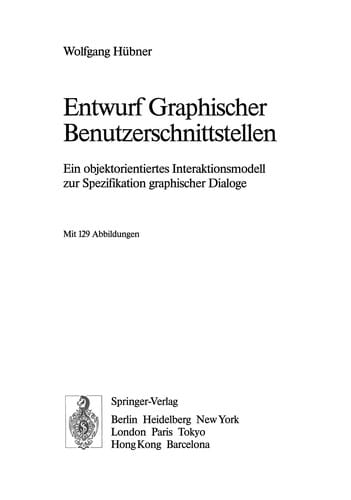 Entwurf Graphischer Benutzerschnittstellen
