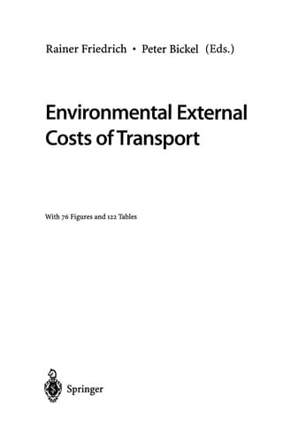 Environmental External Costs of Transport