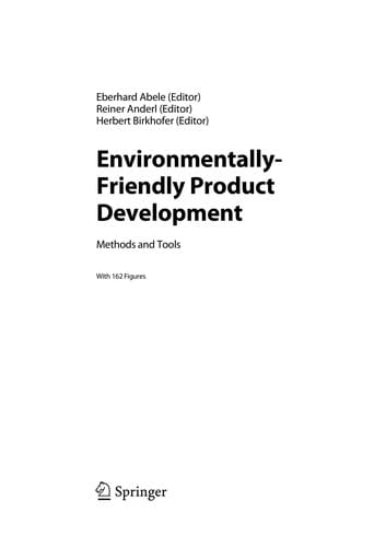 Environmentally-friendly product development