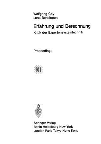 Erfahrung und Berechnung