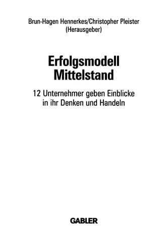 Erfolgsmodell Mittelstand