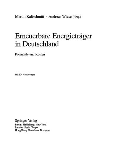 Erneuerbare Energieträger in Deutschland