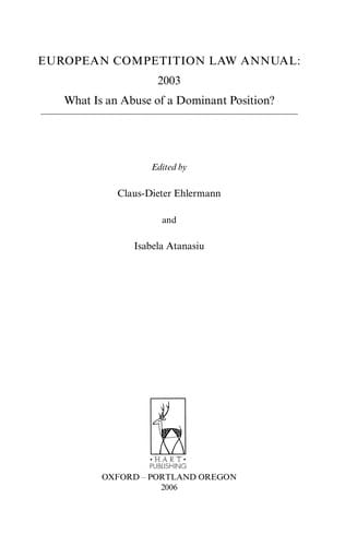 European Competition Law Annual 2003