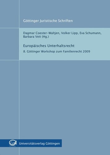 Europäisches Unterhaltsrecht