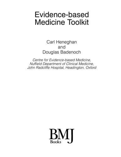 Evidence-based medicine toolkit
