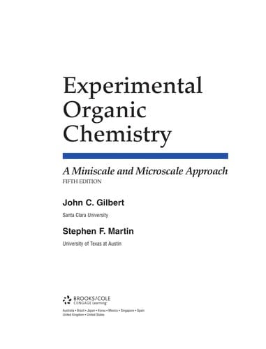 Experimental organic chemistry