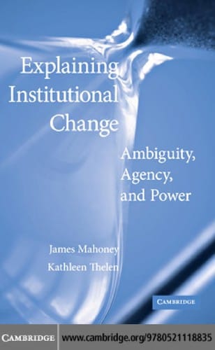 Explaining institutional change