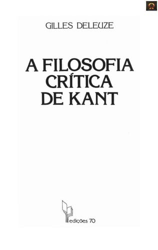 FILOSOFIA (A) CRÍTICA DE KANT -