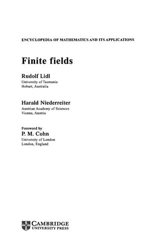 Finite Fields